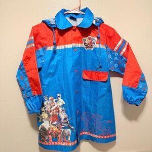 Vintage power rangers rain jacket